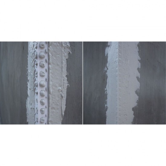 Set 25 Coltare din PVC, 10x10 mm, 2 m, Cu Plasa, Alb, Profil pentru Colt Exterior, Coltar Exterior, Coltar PVC, Profil Colturi, Profil Colturi Exterioare, Profil Protectie Colturi, Profil PVC Colt Exterior, Profil Protectia Colturilor