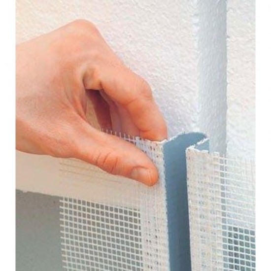 Profil PVC pentru Dilatatie, 2 m, Alb, cu Plasa, pentru Suprafete Plane sau cu Unghi, Profil PVC Dilatatii, Profil Dilatatii, Profile Dilatatii, Profil pentru Dilatatie, Profil pentru Dilatatii, Profil PVC pentru Dilatatii, Profile PVC pentru Dilatatii