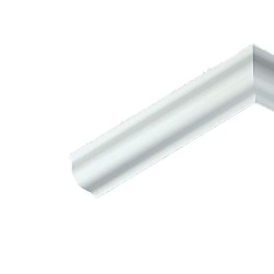 Profil Colt din PVC Portelanat Arcansas Coprisil, Neperforat, Alb, 3 m