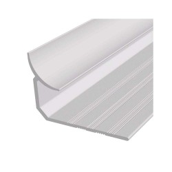 Profil Coltar Interior TI90, din Aluminiu, Argintiu, 2,5 m