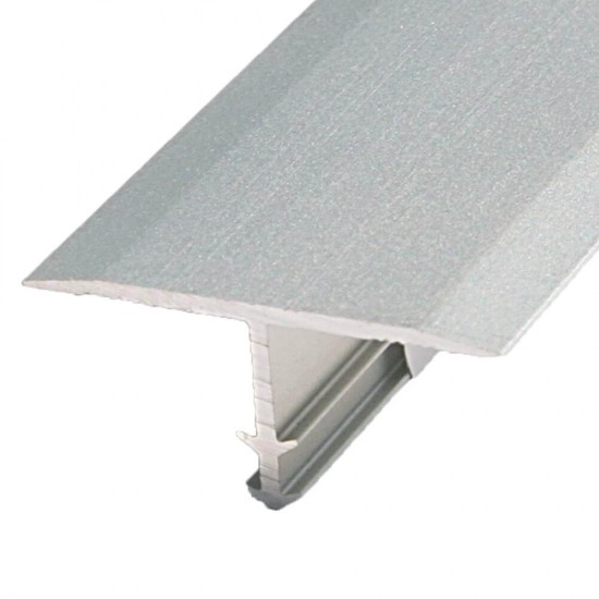 Profil de Trecere EDA40,Tip "T", Aluminiu, 20 mm x 2.5 m, Argintiu, Profil de Trecere, Profil de Trecere Pardoseli, Profil Trecere Tip T, Profil de Trecere Aluminiu, Profil de Trecere Fara Diferenta la Nivel, Profil Trecere Pardoseli