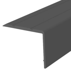 Profil Treapta 3971, 2.7 m, Aluminiu Neperforat, Grafit, Profil Treapta 270cm, Profil de Aluminiu pentru Treapta, Profil Gri pentru Treapta, Profile de Aluminiu pentru Trepte, Profile Trepte Gri, Profile pentru Scari, Profil Protectie Treapta