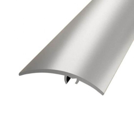Profil Trecere cu Functie Dubla 4155, 41mm x 2.7m, Aluminiu, Argintiu, Profil Trecere Pardoseala, Profil de Trecere Functie Dubla, Profil de Trecere Aluminiu, Profile de Trecere Parchet, Profil Trecere cu Functie Dubla Pardoseli
