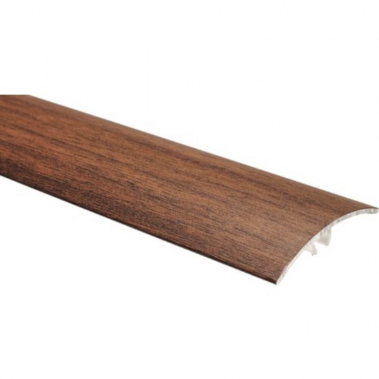Profil Trecere cu Functie Dubla 4155, 41mm x 2.7m, Aluminiu, Nuc, Profil Trecere Pardoseala, Profil de Trecere Functie Dubla, Profil de Trecere Aluminiu, Profile de Trecere Parchet, Profil Trecere cu Functie Dubla Pardoseli