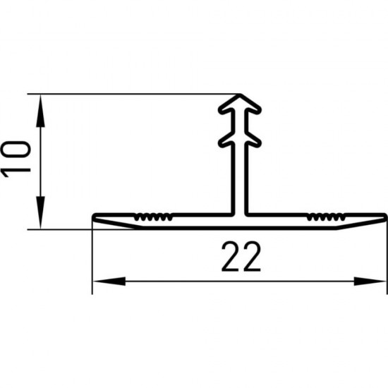 Profil de Trecere EDA40,Tip "T", Aluminiu, 20 mm x 2.5 m, Bronz, Profil de Trecere, Profil de Trecere Pardoseli, Profil Trecere Tip T, Profil de Trecere Aluminiu, Profil de Trecere Fara Diferenta la Nivel, Profil Trecere Pardoseli