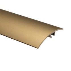 Profil de Trecere cu Functie Dubla cu Surub Ascuns, Aluminiu, 50 mm x 2.7 m, Culoare Bronz, Profil Trecere, Profil Trecere Gresie, Profil Trecere Parchet