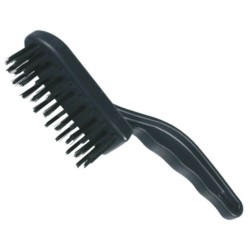 Perie de Sarma Antirugina, cu 4 Randuri, Neagra, Perie pentru Curatare Ruginei, Perii de Indepartare a Ruginei, Perii Industriale, Accesorii Slefuire, Perie Manuala Antirugina, Perii de Sarma Antirugina