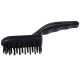 Perie de Sarma Antirugina, cu 4 Randuri, Neagra, Perie pentru Curatare Ruginei, Perii de Indepartare a Ruginei, Perii Industriale, Accesorii Slefuire, Perie Manuala Antirugina, Perii de Sarma Antirugina