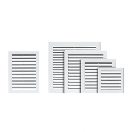 Grila de Aerisire cu Plasa Karro, 15x15 cm, Plastic Alb, Plasa de Aerisire, Rama de Aerisire, Grile Ventilatie cu Plasa, Rama de Ventilare cu Plasa, Grila Plastic cu Plasa de Aerisire, Grile Simple de Aerisire cu Plasa Antiinsecte, Sisteme de Ventilatie