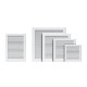 Grila de Aerisire cu Plasa Karro, 25x25 cm, Plastic Alb, Plasa de Aerisire, Rama de Aerisire, Grile Ventilatie cu Plasa, Rama de Ventilare cu Plasa, Grila Plastic cu Plasa de Aerisire, Grile Simple de Aerisire cu Plasa Antiinsecte, Sisteme de Ventilatie