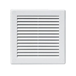 Grila de Aerisire Karro, 30x30 cm, Simpla, Fara Plasa, Plastic, Alb