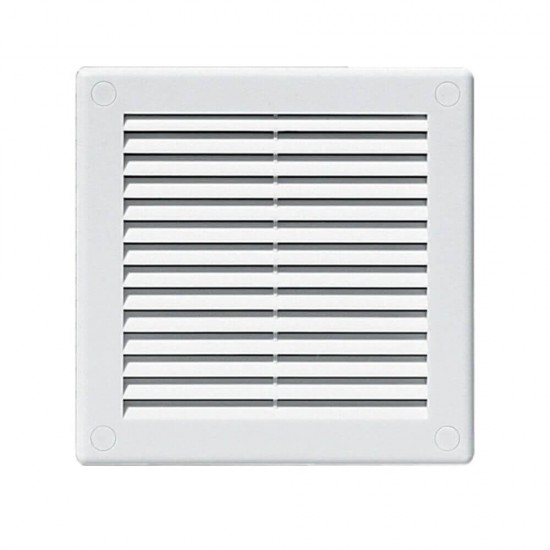 Grila de Aerisire Karro, 30x30 cm, Simpla, Fara Plasa, Plastic, Alb