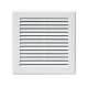 Grila de Aerisire Karro, 30x30 cm, Simpla, Fara Plasa, Plastic, Alb