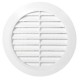 Grila de Aerisire cu Plasa Karro, 70 mm, Tubulatura, Plastic Alb, Grile Rotunde Ventilatie cu Plasa Tubulatura, Rama de Ventilare cu Plasa, Grila Tubulatura cu Plasa de Aerisire, Grile Tubulatura de Aerisire cu Plasa Antiinsecte, Sisteme de Ventilatie