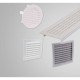 Grila de Aerisire cu Plasa Karro, 110 mm, Tubulatura, Plastic Alb, Grile Rotunde Ventilatie cu Plasa Tubulatura, Rama de Ventilare cu Plasa, Grila Tubulatura cu Plasa de Aerisire, Grile Tubulatura de Aerisire cu Plasa Antiinsecte, Sisteme de Ventilatie