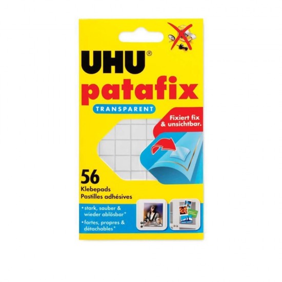 Adeziv Tableta Uhu Patafix Invizible, 56 Tablete, Albe, Adeziv Tableta, Lipici Tableta, Lipici Uhu, Adeziv Uhu, Adeziv Patafix Homedeco, Adeziv Patafix Uhu