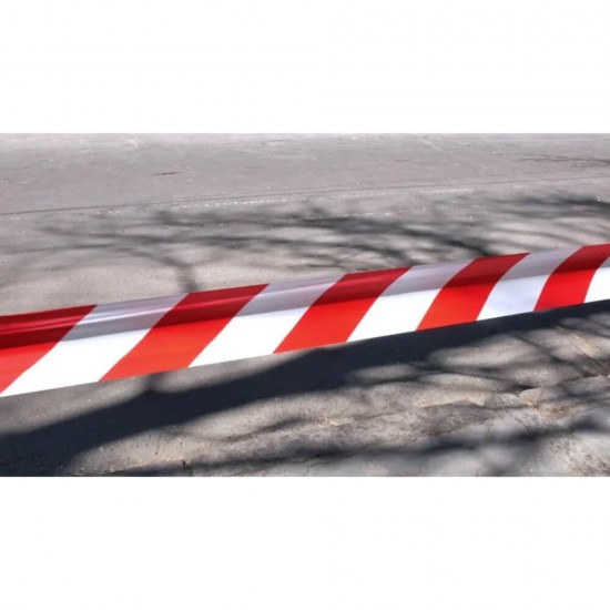 Banda de Delimitare si Semnalizare, Alb/Rosu, 70mm x 200m, Banda Semnalizare, Banda Semnalizare si Delimitare, Banda pentru Semnalizare, Banda pentru Delimitare, Banda Avertizare, Banda Pericole, Banda Accidente, Banda Santier