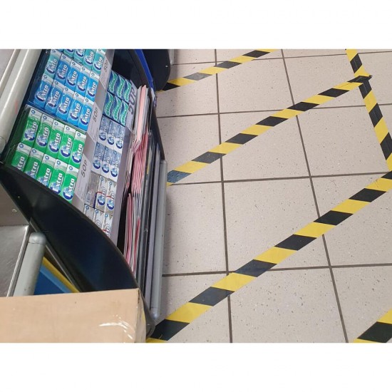 Banda de Delimitare si Semnalizare, Galben/Negru, 70mm x 200m, Banda Semnalizare, Banda Semnalizare si Delimitare, Banda pentru Semnalizare, Banda pentru Delimitare, Banda Avertizare, Banda Pericole, Banda Accidente, Banda Santier