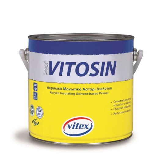 Amorsa Alba pe Baza de Solvent, Vitex Vitosin, 2.5 L, Amorsa Alba Izolare, Amorsa pentru Pereti, Galeata Amorsa Alba, Amorsa Vopsea
