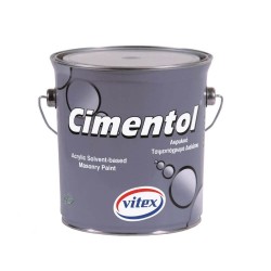 Vopsea Acrilica Vitex Cimentol, 2.5 L, Gri Deschis, Cod 881, Vitex Vopsele pentru Amenajari Interioare si Exterioare, Vopsea pentru Uz Interior si Exterior, Vopsea Acrilica pentru Beton, Vopsele Zidarie, Vopsea Suprafete din Beton