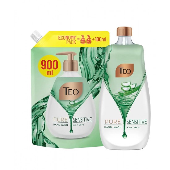 Teo Rezerva Sapun Lichid Sensitive Cu Aloe Vera, 900 Ml