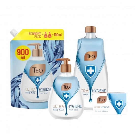 Teo Sapun Lichid Rezerva Ultra Hygiene Fresh Clean, 900 Ml