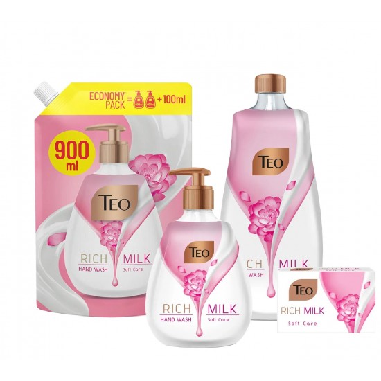 Teo Rezerva Sapun Lichid Rich Milk Soft Care, 900 Ml