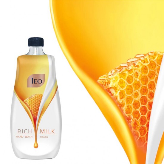 Teo Sapun Lichid Rezerva Rich Milk Honey, 800 Ml