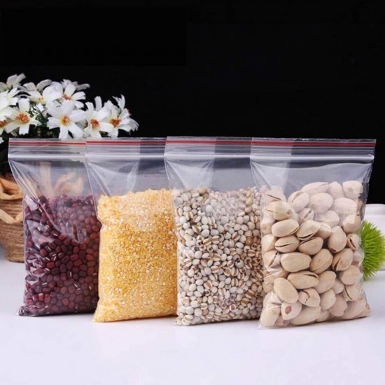 Set 1000 Pungi cu Fermoar, 250x300 mm, Grosime Folie 50 Microni, Punga Ziplock Transparenta cu Sistem de Resigilare - Pungi cu Inchidere
