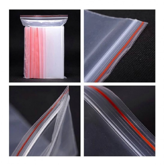 Set 1000 Pungi cu Fermoar, 250x300 mm, Grosime Folie 50 Microni, Punga Ziplock Transparenta cu Sistem de Resigilare - Pungi cu Inchidere