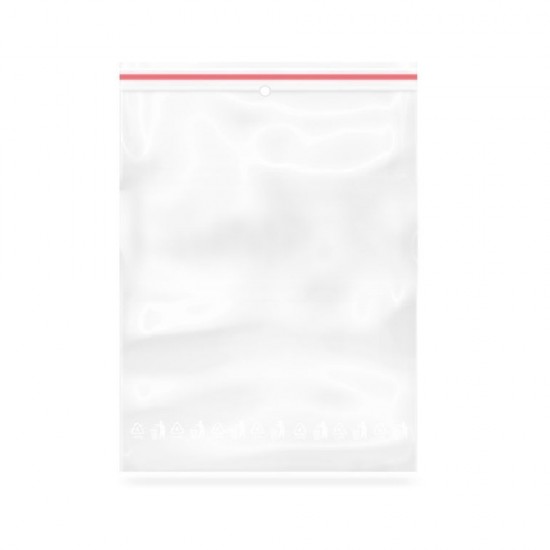 Set 1000 Pungi cu Fermoar, 250x350 mm, Grosime Folie 50 Microni, Punga Ziplock Transparenta cu Sistem de Resigilare - Pungi cu Inchidere