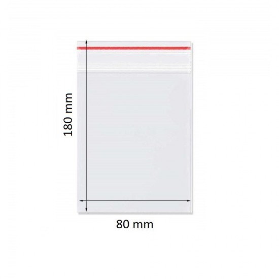Set 100 Pungi PREMIUM Transparente cu Fermoar, 80x180 mm, Grosime Folie 50 Microni, Punga Ziplock Transparenta cu Sistem de Resigilare, Pungi cu Inchidere, Set Pungi cu Fermoar 80x180 mm, Pungi Ziplock Set, Pungi Plastic cu Autoinchidere