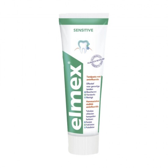 Pasta de Dinti Elmex Sensitive, 75 ml, cu Efect de Calmare, Pasta de Dinti Sensibili, Pasta pentru Dinti Sensibili, Pasta Dinti Elmex, Pasta Dinti Sensibili, Pasta Dantura Sensibila, Pasta pentru Dinti, Pasta Elmex pentru Dinti, Elmex Pasta de Dinti