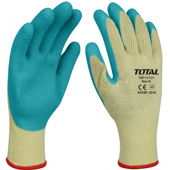 Total - Manusi De Protectie - Latex + Textil - Xl