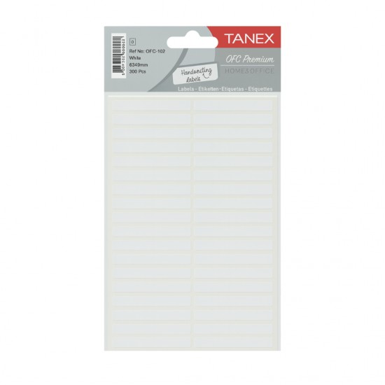 Etichete Autoadezive, 6 X 49 Mm, 380 Buc/set, Tanex, Alb