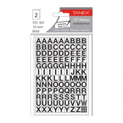 Etichete Autoadezive Cu Cifre, 0-9, 2 Folii/set, Tanex, 10mm Bold