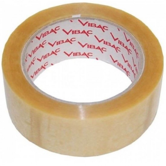 Banda Adeziva VIBAC Solvent, 48mm x 60m, Transparenta, Benzi Transparente pentru Ambalare, Banda Scotch Transparenta, Banda Adeziva pentru Ambalare, Banda Adeziva Transparenta Ieftina