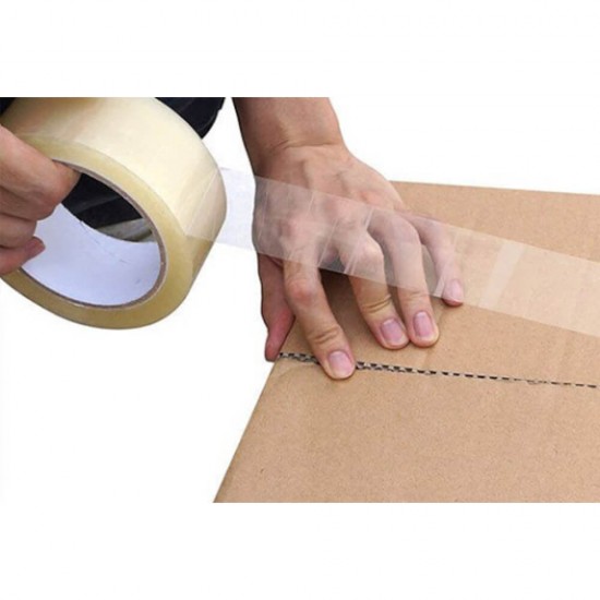 Banda Adeziva VIBAC Solvent, 48mm x 60m, Transparenta, Benzi Transparente pentru Ambalare, Banda Scotch Transparenta, Banda Adeziva pentru Ambalare, Banda Adeziva Transparenta Ieftina