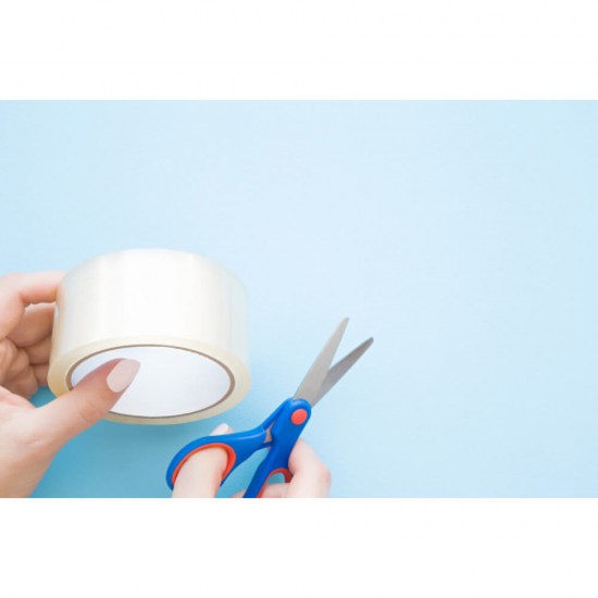 Banda Adeziva VIBAC Solvent, 48mm x 60m, Transparenta, Benzi Transparente pentru Ambalare, Banda Scotch Transparenta, Banda Adeziva pentru Ambalare, Banda Adeziva Transparenta Ieftina