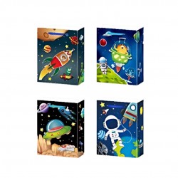 Punga Cadou, Carton 210gr, Design Space, 30x41,5x2cm, Modele Asortate