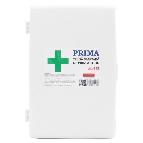 Trusa Medicala de Prim Ajutor Nedetasabila, Fixare pe Perete, Avizata MS, Valabilitate 24 Luni, Trusa Sanitara de Prim Ajutor pentru Perete, Trusa de Prim Ajutor Fixa, Truse Medicale de Prim Ajutor Fixe