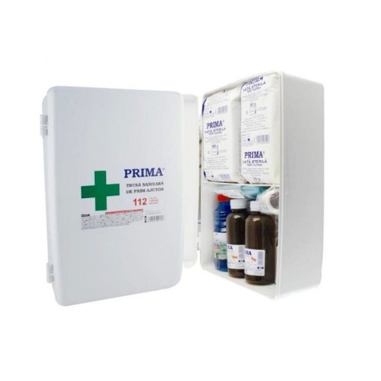 Trusa Medicala de Prim Ajutor Nedetasabila, Fixare pe Perete, Avizata MS, Valabilitate 24 Luni, Trusa Sanitara de Prim Ajutor pentru Perete, Trusa de Prim Ajutor Fixa, Truse Medicale de Prim Ajutor Fixe