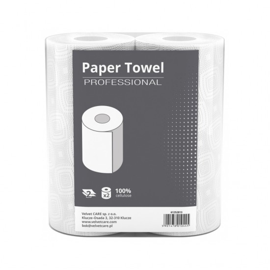 Prosop Rola Hartie Alba, 2 Straturi, 50 Portii - 10m, 2 Role/set, Velvet Professional