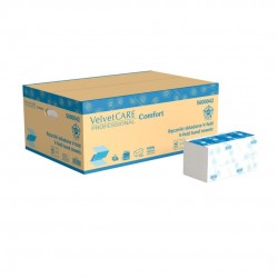 Servetele Zz, Hartie Alba, 23x23cm, 2 Straturi, 150buc/pachet, 20pachete/cutie, Velvet Professional