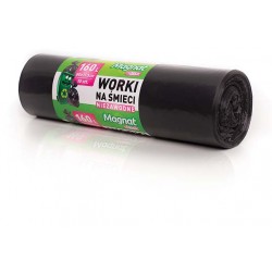 Saci Plastic Reciclat, Standard, 160l, 87x110cm, 27 Microni, 10buc/rola, Resaco - Negri