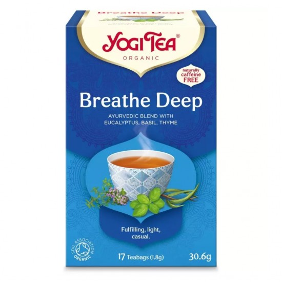 Ceai Bio Respiratie Profunda, 17 Pliculete A30.6g Yogi Tea