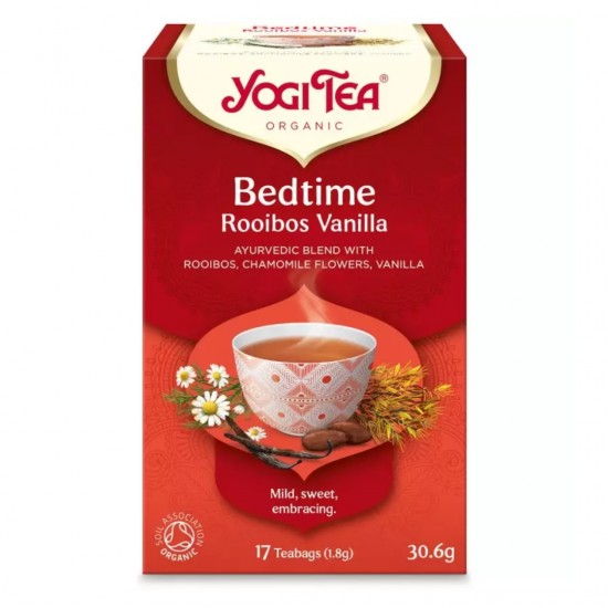 Ceai Bio De Seara Cu Rooibos Si Vanilie, 17 Pliculete A 30.6gr Yogi Tea