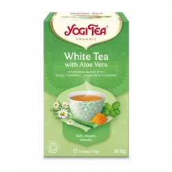 Ceai Bio Alb Cu Aloe Vera, 17 Pliculete A 30.6gr Yogi Tea