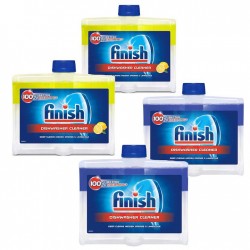 Pachet Promo:2x Finish Solutie Curatare Masina Vase Regular 250ml + 2x Finish Solutie Curatare Masina Vase Lemon 250ml