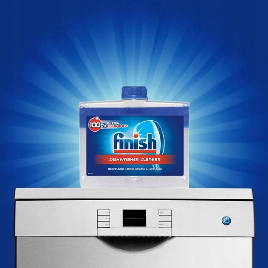 Pachet Promo:2x Finish Solutie Curatare Masina Vase Regular 250ml + 2x Finish Solutie Curatare Masina Vase Lemon 250ml